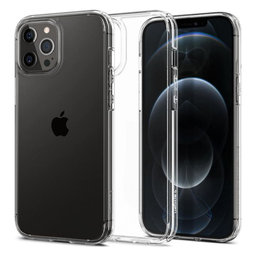 Spigen - Puzdro Ultra Hybrid pre iPhone 12 a 12 Pro, transparentná