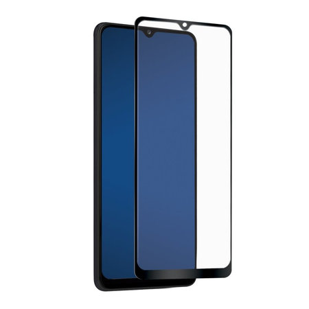 SBS - Tvrdené sklo Full Cover pre Samsung Galaxy A02s, čierna