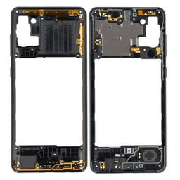 Samsung Galaxy A31 A315F - Stredný Rám (Prism Crush Black) - GH98-45428A, GH98-46150A Genuine Service Pack