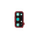 Samsung Galaxy S20 FE G780F - Rám Sklíčka Zadnej Kamery (Cloud Red) - GH98-46057E Genuine Service Pack