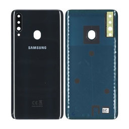 Samsung Galaxy A20s A207F - Batériový Kryt (Black) - GH81-19446A Genuine Service Pack