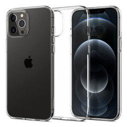 Spigen - Puzdro Liquid Crystal pre iPhone 12 a 12 Pro, Crystal Clear
