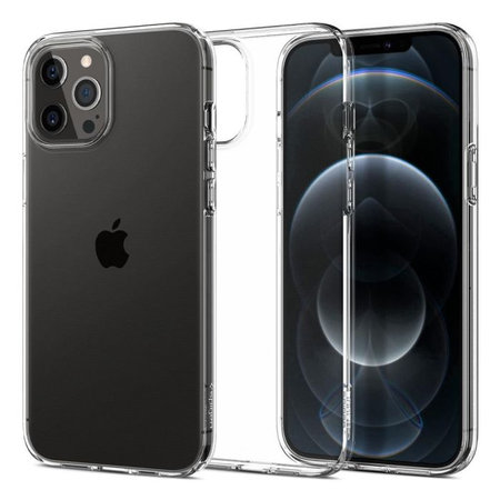 Spigen - Puzdro Liquid Crystal pre iPhone 12 a 12 Pro, Crystal Clear