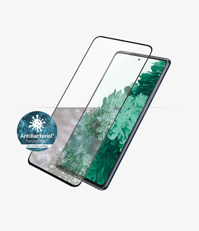 PanzerGlass - Tvrdené Sklo Case Friendly AB pre Samsung Galaxy S21, Fingerprint komp., čierna