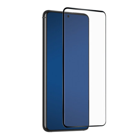 SBS - Tvrdené Sklo Full Cover pre Samsung Galaxy S21+, čierna