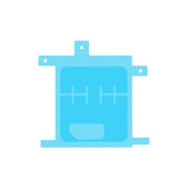 Samsung Galaxy S21 G991B - Lepka pod Batériu Adhesive - GH02-21913A Genuine Service Pack