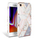 Tech-Protect - Puzdro Marble pre iPhone SE 2020/8/7, ružová