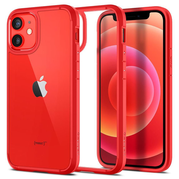 Spigen - Puzdro Ultra Hybrid pre iPhone 12 mini, červená
