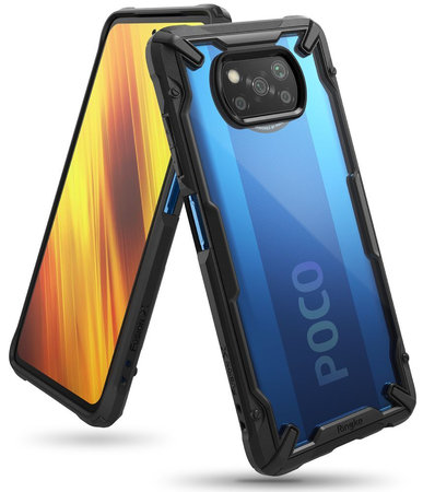 Ringke - Puzdro Fusion X pre Xiaomi Poco X3 NFC, čierna