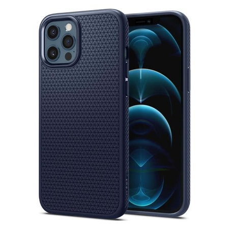 Spigen - Puzdro Liquid Air pre iPhone 12 Pro Max, modrá