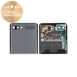 Samsung Galaxy Z Flip 5G F707B - LCD Displej + Dotykové Sklo + Rám (Vonkajší) (Mystic Gray) - GH96-13806A Genuine Service Pack