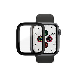 PanzerGlass - Tvrdené Sklo Full Body AB pre Apple Watch 4, 5, 6, SE (1st gen) a SE (2nd gen) 40mm, čierna