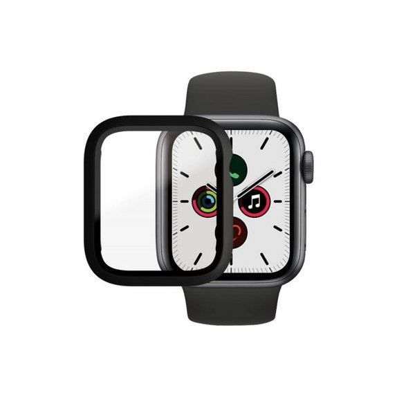 PanzerGlass - Tvrdené Sklo Full Body AB pre Apple Watch 4, 5, 6, SE (1st gen) a SE (2nd gen) 40mm, čierna