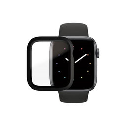 PanzerGlass - Tvrdené Sklo Full Body AB pre Apple Watch 4, 5, 6, SE (1st gen) a SE (2nd gen) 44mm, čierna