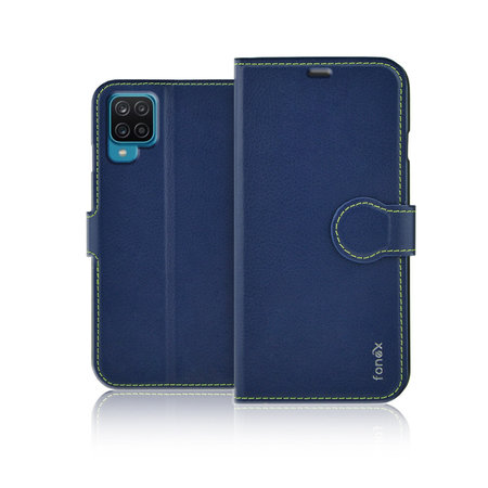 Fonex - Puzdro Book Identity pre Samsung Galaxy A12, modrá