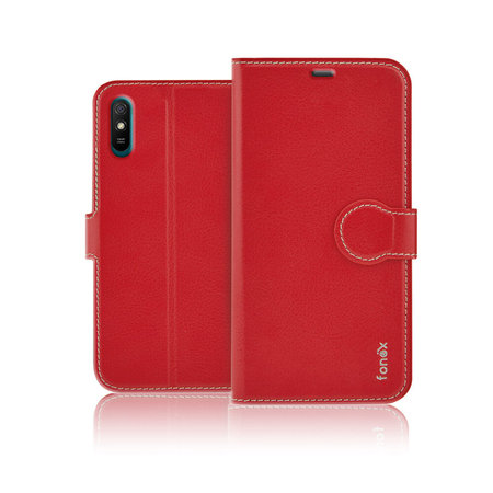 Fonex - Puzdro Book Identity pre Xiaomi Redmi 9A/9AT, červená