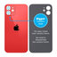 Apple iPhone 12 - Sklo Zadného Housingu so Zväčšeným Otvorom na Kameru (Red)