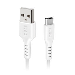 SBS - USB-C / USB Kábel (1.5m), biela