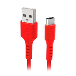 SBS - USB-C / USB Kábel (1.5m), červená