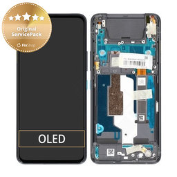 Asus Zenfone 8 Flip ZS672KS - LCD Displej + Dotykové Sklo + Rám (Galactic Black) - 90AI0041-R20010 Genuine Service Pack