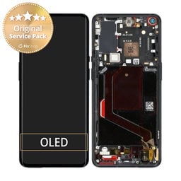 OnePlus 9 Pro - LCD Displej + Dotykové Sklo + Rám (Stellar Black) - 1001100044 Genuine Service Pack