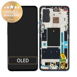 OnePlus 9 - LCD Displej + Dotykové Sklo + Rám (Arctic Sky) - 1001100052 Genuine Service Pack