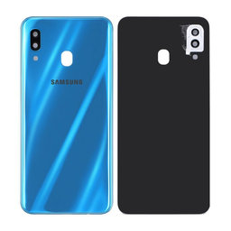 Samsung Galaxy A30 A305F - Batériový Kryt + Sklíčko Zadnej Kamery (Blue)