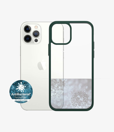 PanzerGlass - Puzdro ClearCase AB pre iPhone 12 a 12 Pro, green