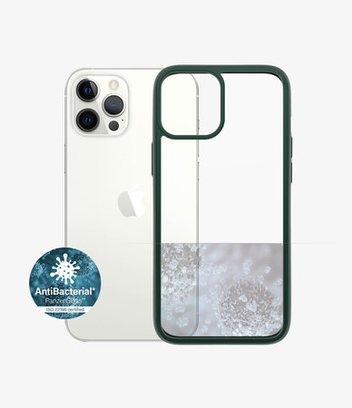 PanzerGlass - Puzdro ClearCase AB pre iPhone 12 Pro Max, green