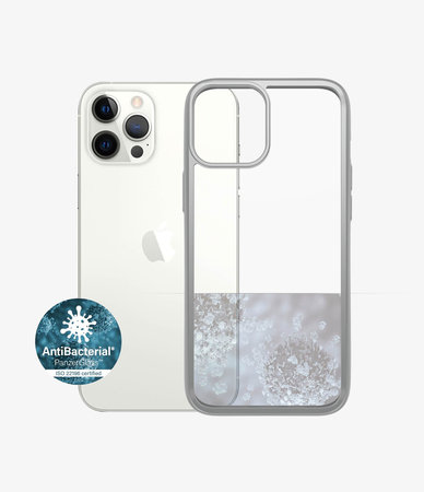 PanzerGlass - Puzdro ClearCase AB pre iPhone 12 Pro Max, silver