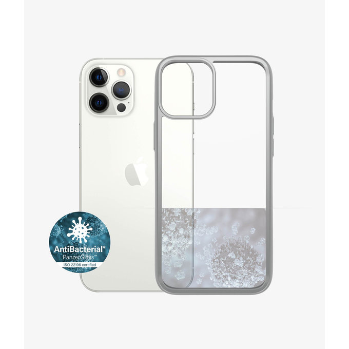 PanzerGlass - Puzdro ClearCase AB pre iPhone 12 Pro Max, silver