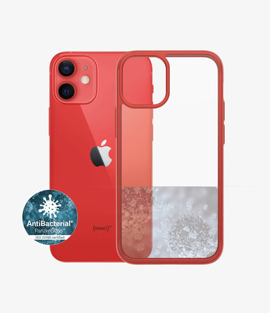 PanzerGlass - Puzdro ClearCase AB pre iPhone 12 mini, red