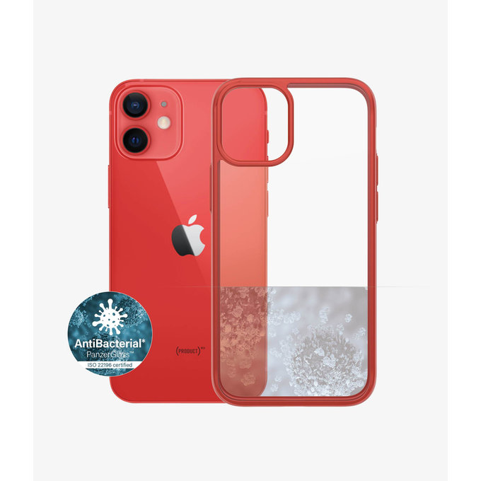 PanzerGlass - Puzdro ClearCase AB pre iPhone 12 mini, red