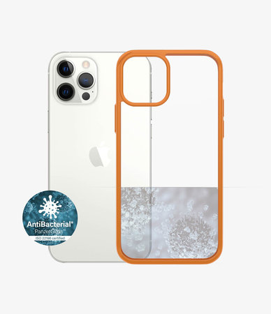 PanzerGlass - Puzdro ClearCase AB pre iPhone 12 a 12 Pro, orange