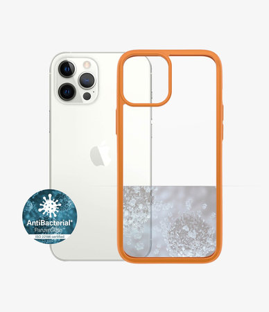 PanzerGlass - Puzdro ClearCase AB pre iPhone 12 Pro Max, orange