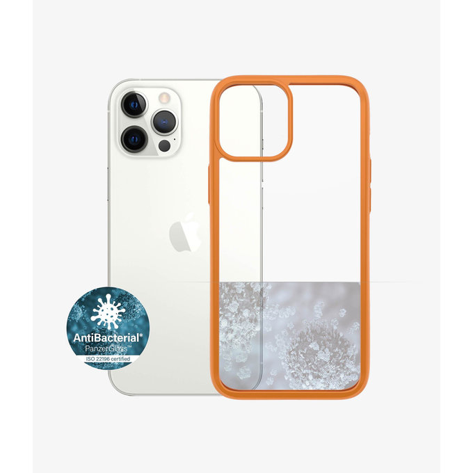 PanzerGlass - Puzdro ClearCase AB pre iPhone 12 Pro Max, orange