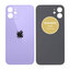 Apple iPhone 12 - Sklo Zadného Housingu (Purple)