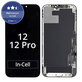 Displej In-Cell FHD pre iPhone 12, 12 Pro, Dotykové sklo s rámom, FixPremium