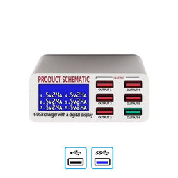 Product Schematic 896 - USB Servisná Nabíjacia Stanica s USB 3.0