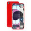 Apple iPhone SE (2nd Gen 2020) - Zadný Housing s Malými Dielmi (Red)