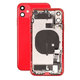 Apple iPhone 11 - Zadný Housing s Malými Dielmi (Red)