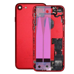 Apple iPhone 7 - Zadný Housing s Malými Dielmi (Red)