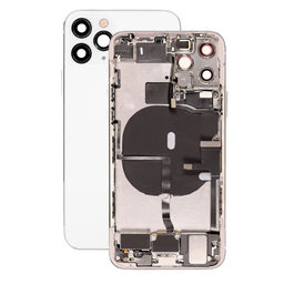 Apple iPhone 11 Pro - Zadný Housing s Malými Dielmi (Silver)