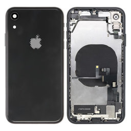 Apple iPhone XR - Zadný Housing s Malými Dielmi (Black)