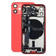 Apple iPhone 12 Mini - Zadný Housing s Malými Dielmi (Red)