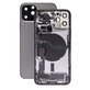 Apple iPhone 12 Pro - Zadný Housing s Malými Dielmi (Graphite)