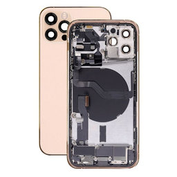 Apple iPhone 12 Pro - Zadný Housing s Malými Dielmi (Gold)