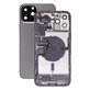 Apple iPhone 12 Pro Max - Zadný Housing s Malými Dielmi (Graphite)