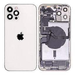 Apple iPhone 12 Pro Max - Zadný Housing s Malými Dielmi (Silver)