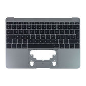 Apple MacBook 12" A1534 (Early 2015 - Mid 2017) - Horný Rám Klávesnice + Klávesnica UK (Space Gray)